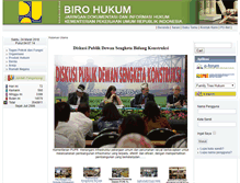 Tablet Screenshot of birohukum.pu.go.id